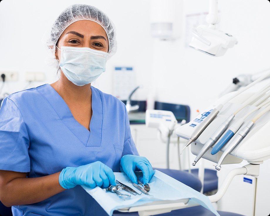 Young dentist at clinic