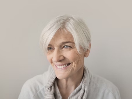 Mature woman smiling