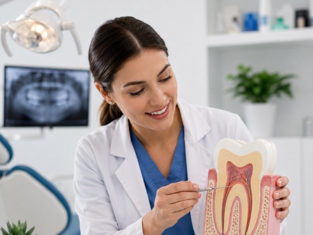 Woman dental anatomy